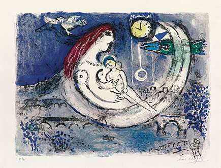 Chagall - Paysage Bleu
