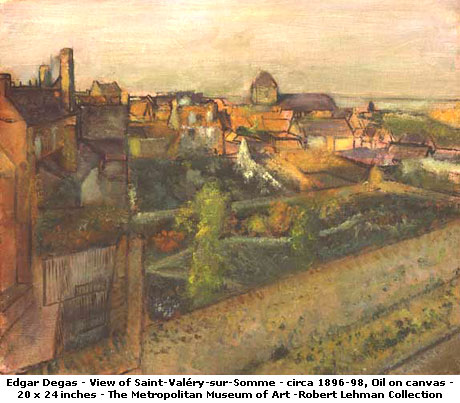 Degas - View of Saint Valery