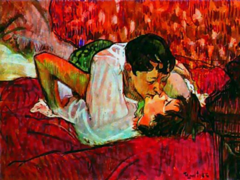 HToulouse-Lautrec - The Kiss